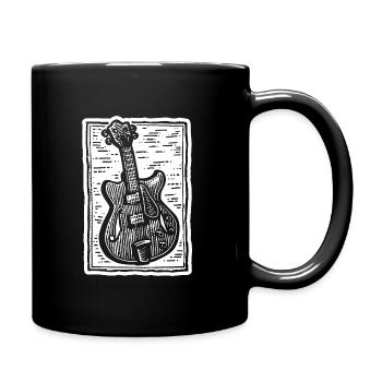 Guitare, guitariste - Mug uni - noir - Droite