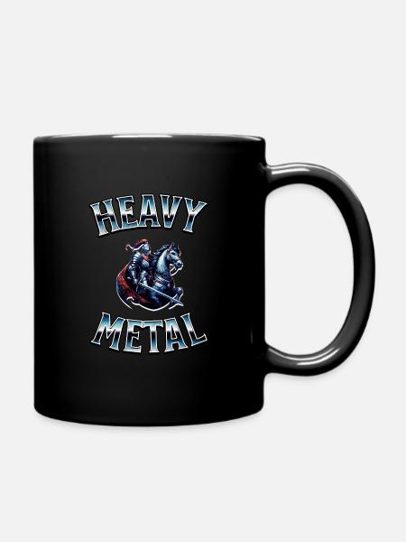 Heavy Metal – Knight of Hard Sounds - Full Colour Mug - black