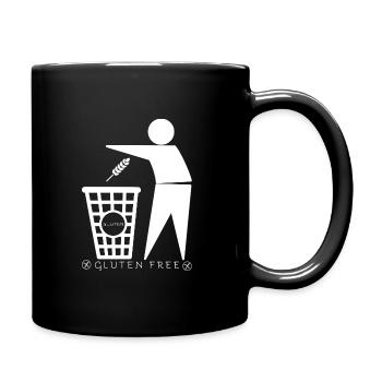 Gluten container (white) - Full Colour Mug - black - Right