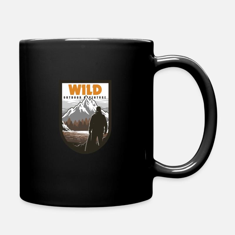 Wildnis Outdoor Aventure - Mug uni - noir