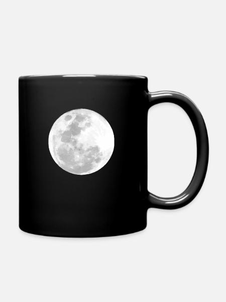 Pleine lune dans la nuit - Mug uni - noir