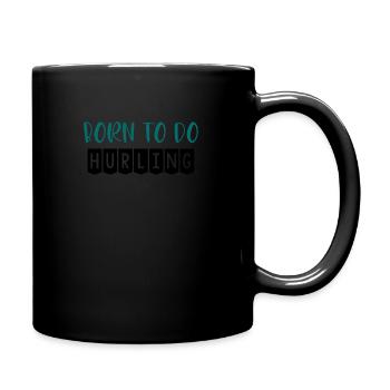 Hurling t shirt - Tasse einfarbig - Schwarz - Rechts
