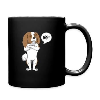 Cavalier King Charles Nö - Cavalier King Charles - Tasse einfarbig - Schwarz - Rechts