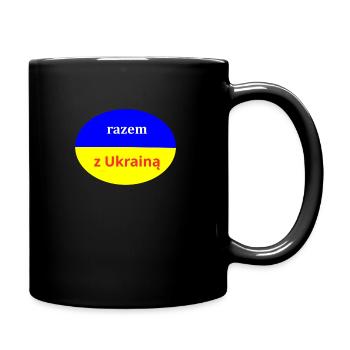 avec l’Ukraine - Mug uni - noir - Droite
