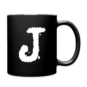 J - Full Colour Mug - black - Right
