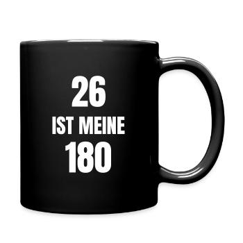 26 is my 180 - Full Colour Mug - black - Right