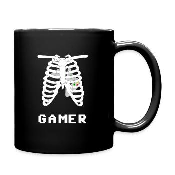 Coffre Pixel Gamer - Mug uni - noir - Droite