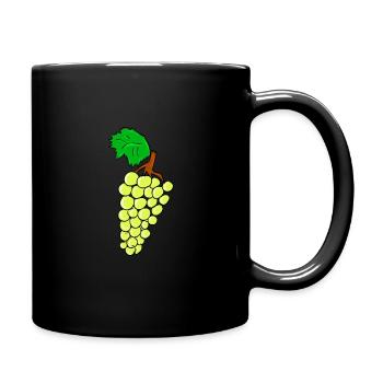 grapes - Full Colour Mug - black - Right