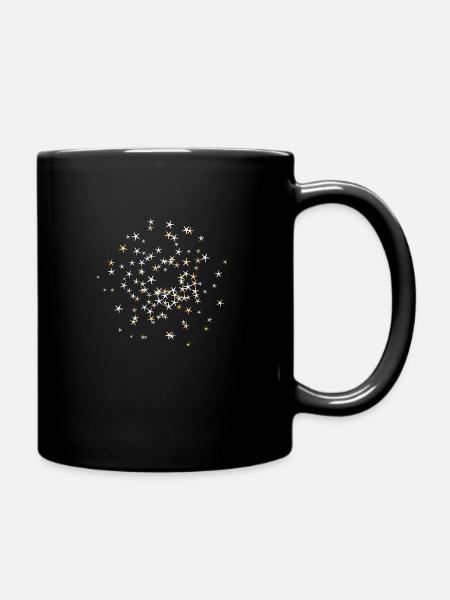 Étoiles de feux d'artifice anciennes et nouvelles - Mug uni - noir