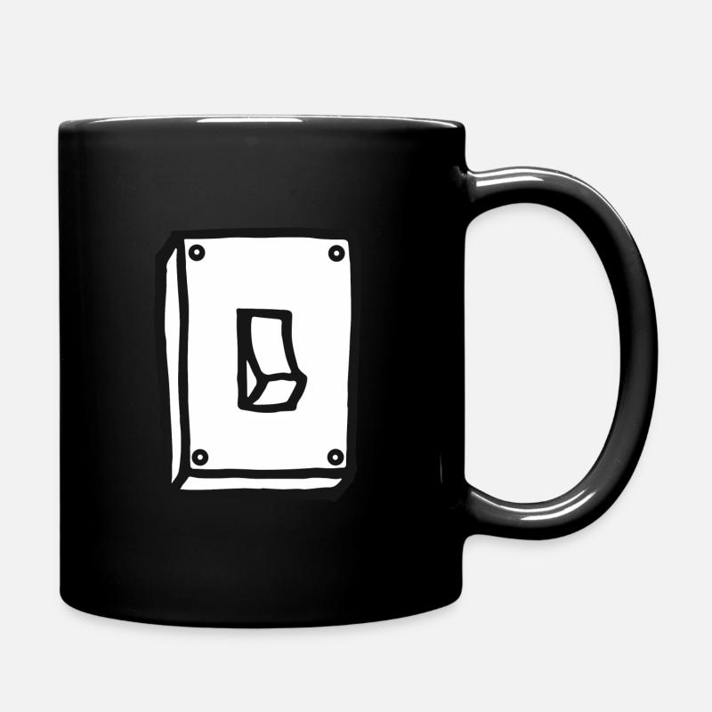 Interrupteurs - Lumière - Croquis - Mug uni - noir