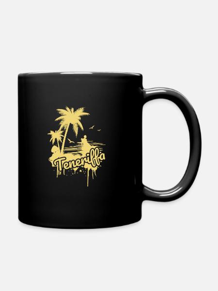 Teneriffa Urlaub - Tasse einfarbig - Schwarz
