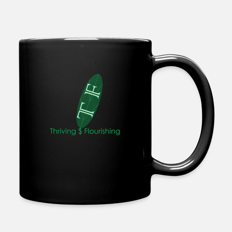 Gedeihen und Gedeihen - Tasse einfarbig - Schwarz