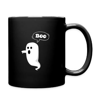 Ghost Boo - Tasse einfarbig - Schwarz - Rechts