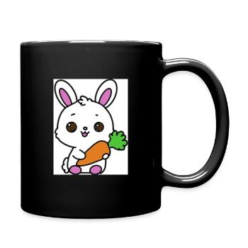Lapin kawaï  - Mug uni - noir - Droite