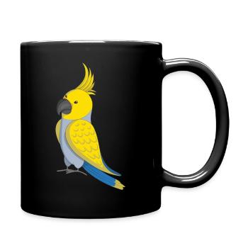 Cacatoès jaune - Mug uni - noir - Droite