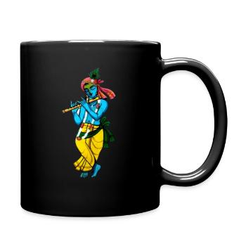 Sri Krishna - Tasse einfarbig - Schwarz - Rechts