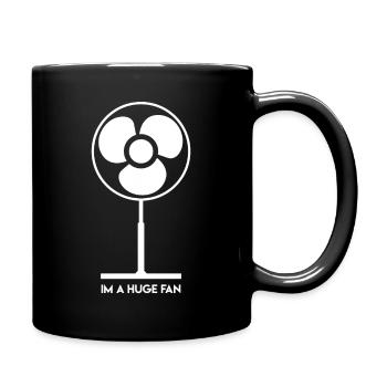 Large fan - Full Colour Mug - black - Right
