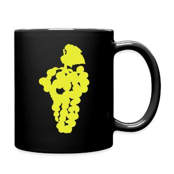 grappe raisin 12 - Mug uni - noir - Droite