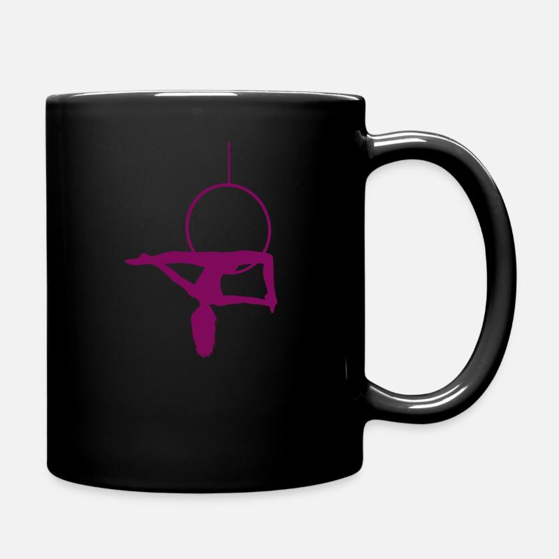 Aerial Hoop Silhouette "Allegra", pink - Tasse einfarbig - Schwarz