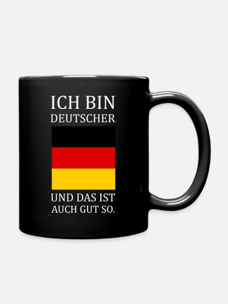 Deutsch/Deutschland/BRD - Tasse einfarbig - Schwarz