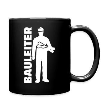 Bauleiter - Tasse einfarbig - Schwarz - Rechts