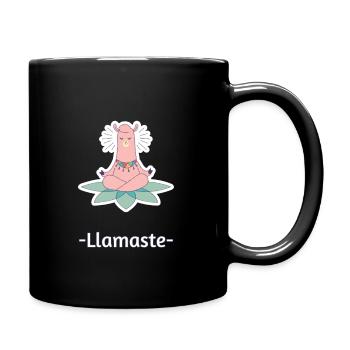 Lamma-Yogi médite Namaste Yoga Chakra Karma - Mug uni - noir - Droite