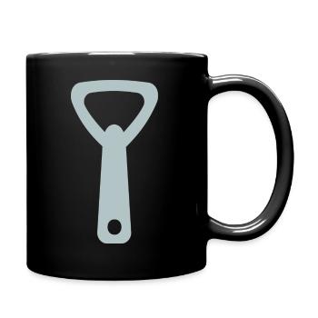 bottle opener - Full Colour Mug - black - Right