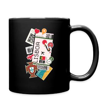 Boarding Pass - Boarding Pass - Lisbonne - Lisbonne - Mug uni - noir - Droite