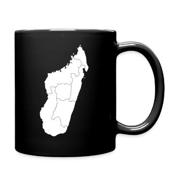 Madagascar white - Full Colour Mug - black - Right