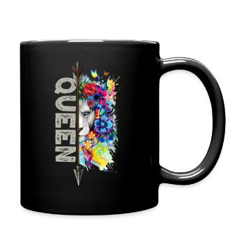 King and Queen Lion Couple femmes - Mug uni - noir - Droite