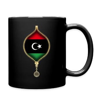 LIBYA | FLAG | URBAN SYNTHETICS - Tasse einfarbig - Schwarz - Rechts