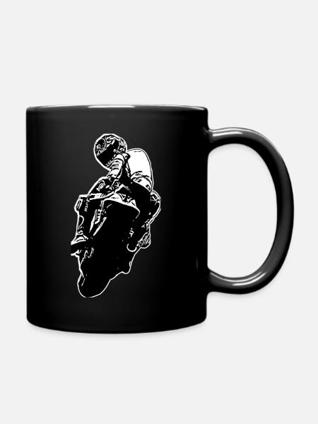 Motorcycle Lifestyle / Motorcycle / Motorcyclebiker - Full Colour Mug - black