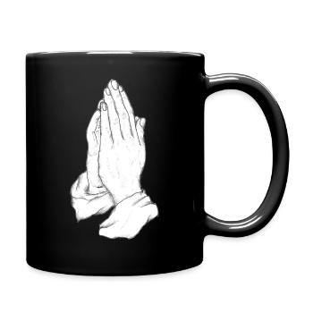 Praying Hands - Full Colour Mug - black - Right