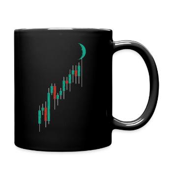 Crypto Trading Hodl Vintage Candlestick Chart To T - Mug uni - noir - Droite