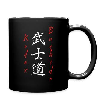 Bushido Kodex Japanische Kampfkunst Kampfsport - Tasse einfarbig - Schwarz - Rechts
