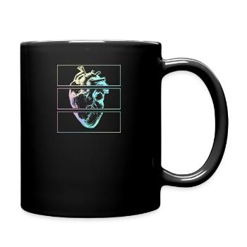 Herz Menschliche Anatomie Emo Pastel Goth - Tasse einfarbig - Schwarz - Rechts