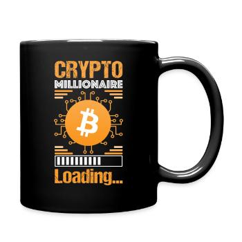 Bitcoin Crypto Millionaire - Tasse einfarbig - Schwarz - Rechts