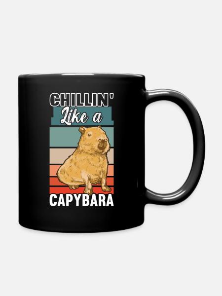 Capybara Lover - Tasse einfarbig - Schwarz