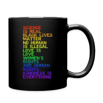 LA SCIENCE EST UNE VRAIE VIE NOIRE COMPTE LGBT PRIDE BLM - Mug uni - noir - Droite