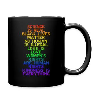 LA SCIENCE EST UNE VRAIE VIE NOIRE COMPTE LGBT PRIDE BLM - Mug uni - noir - Droite