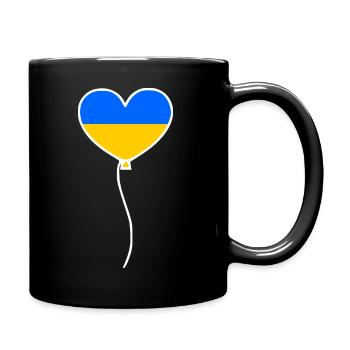 Ukraine - Tasse einfarbig - Schwarz - Rechts