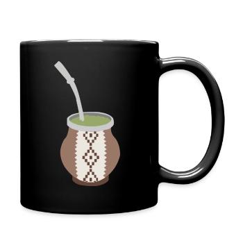 Yerba Mate - Tasse einfarbig - Schwarz - Rechts