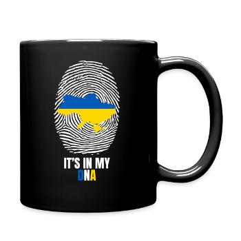 Loving Ukraine It's in my DNA Gift - Full Colour Mug - black - Right