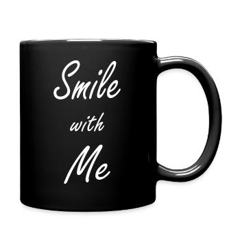 Souriez avec moi - Mug uni - noir - Droite