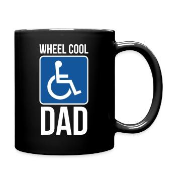 100% Wonderful Funny Sayings Wheelchair - Full Colour Mug - black - Right