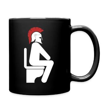 WC - Tasse einfarbig - Schwarz - Rechts