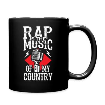 RAP est la musique de mon pays - Mug uni - noir - Droite