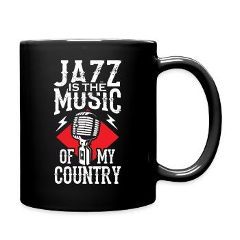Le jazz est la musique de mon pays - Mug uni - noir - Droite
