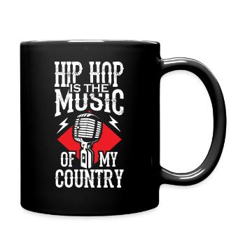Le hip hop est la musique de mon pays - Mug uni - noir - Droite