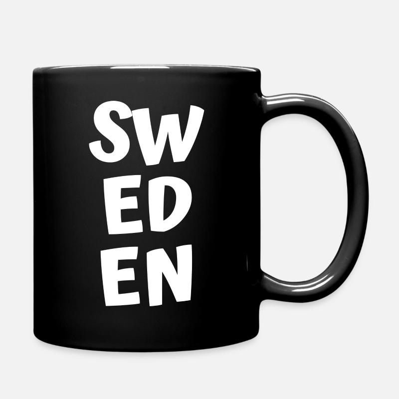 Sweden - Full Colour Mug - black